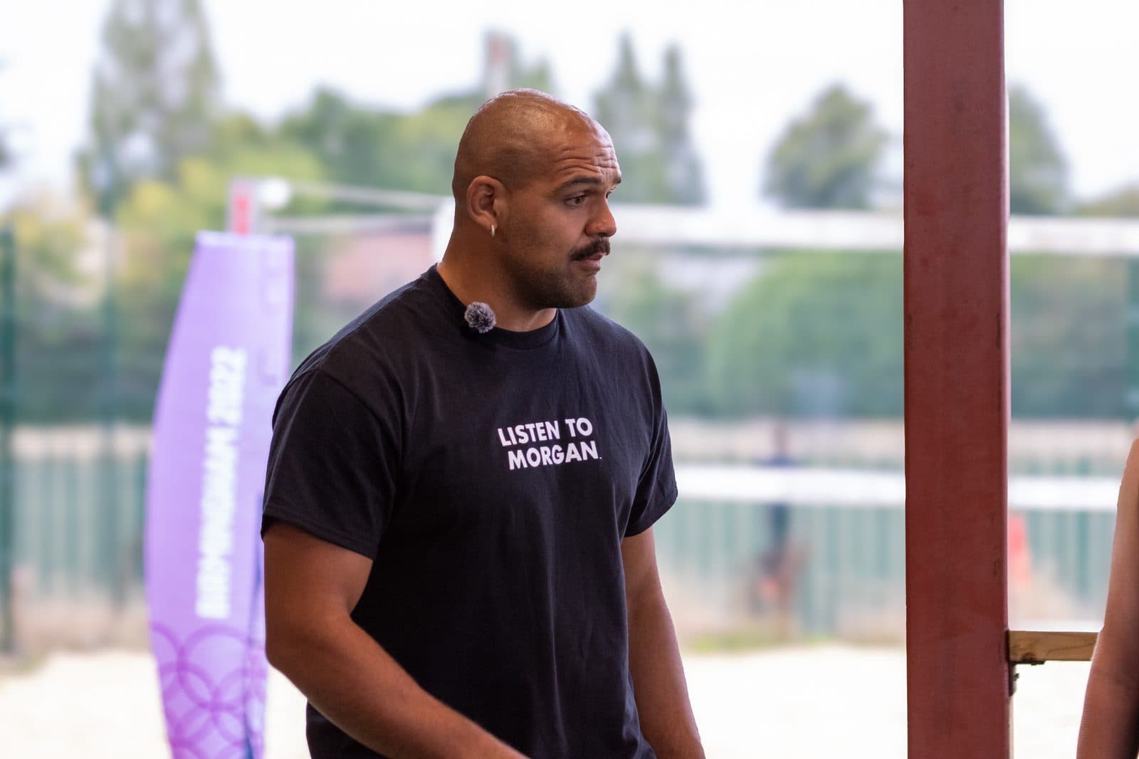 Morgan coaching outdoors at the club